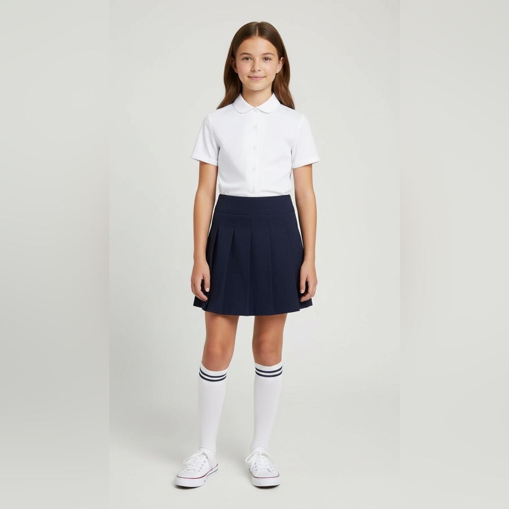 Place girl navy blue‎ skort